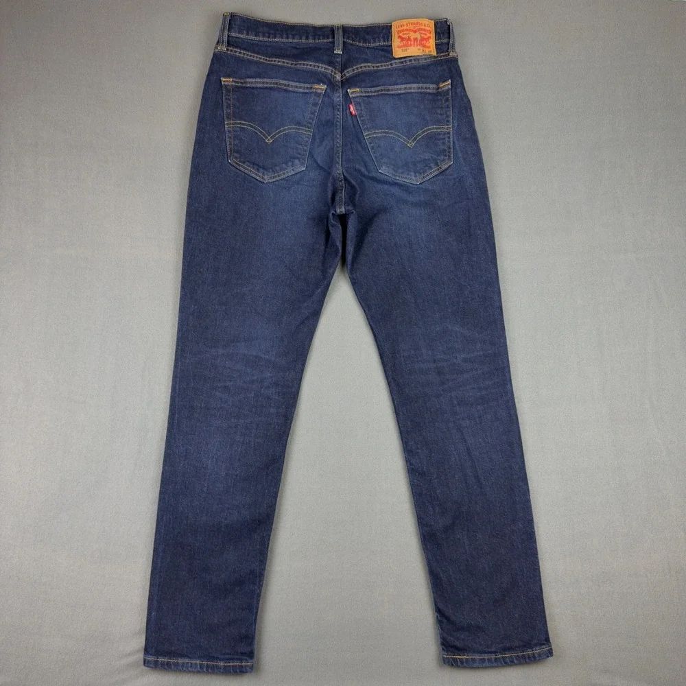 Levis 531 Athletic Slim Jeans Mens 34x32 Dark Indigo Tapered Denim Pants - Picture 6 of 10
